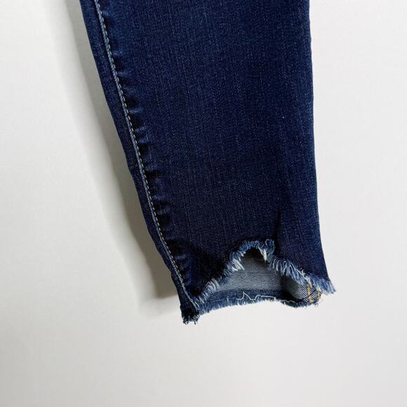 Kut From The Kloth 4P Connie Fab Ab Ankle Skinny Jeans High Rise Chewed Hem Blue - Picture 5 of 11